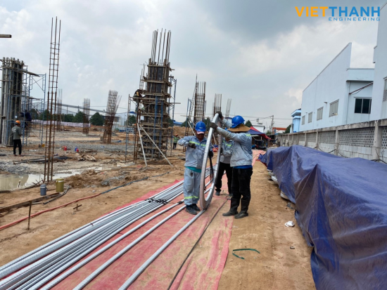 Việt Thanh thiết kế và thi công hệ thống dự ứng lực dự án  Nhà máy sản xuất sơn Tai Yang